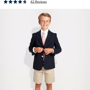 Vineyard Vines Navy Boys Blazer Size 12 50% Wool